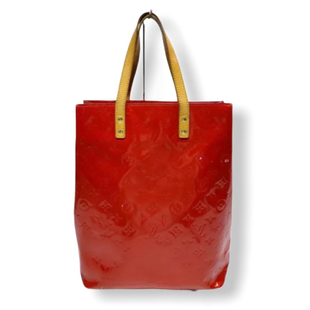 ❤️Louis Vuitton Tote Bag Reade MM Red Vernis